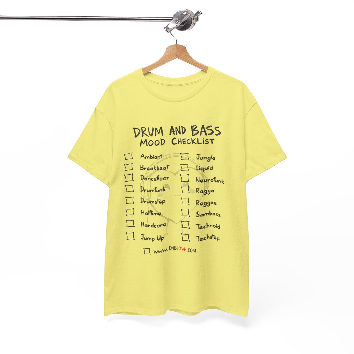 Drum & Bass Mood Checklist Unisex Tee