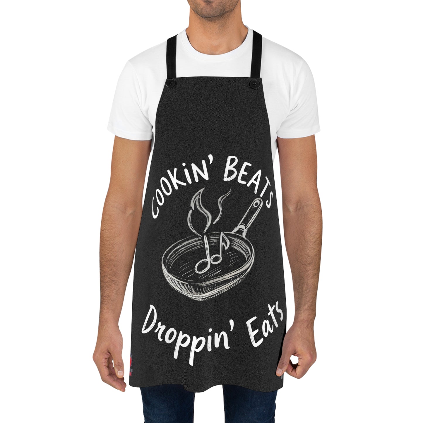 'Cookin Beats Droppin Eats' Apron for Music & Food Lovers