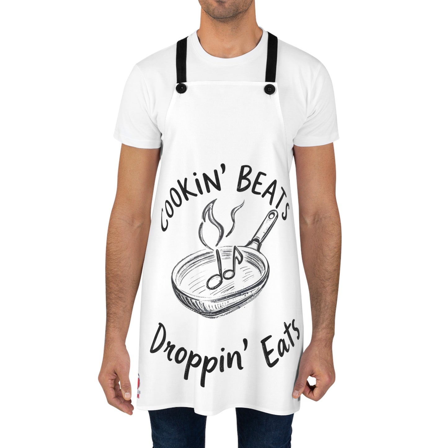 'Cookin Beats Droppin Eats' Apron for Music & Food Lovers