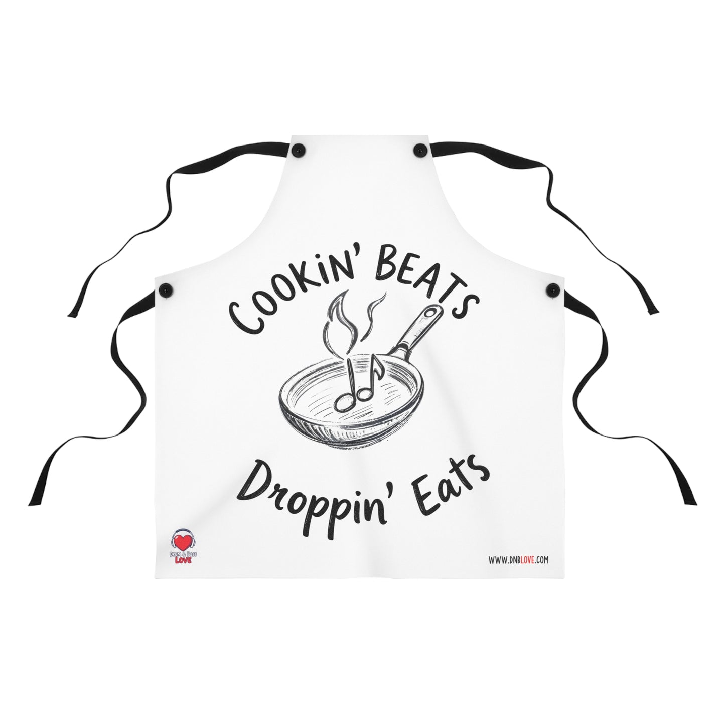 'Cookin Beats Droppin Eats' Apron for Music & Food Lovers